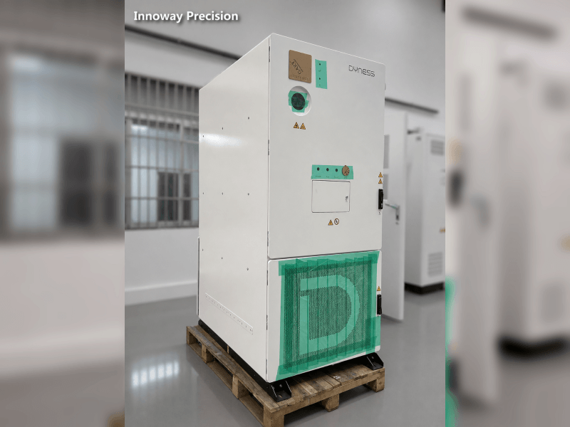 Custom Energy Storage Sheet Metal Cabinet Custom sheet metal cabinet enclosure for energy storage equipment manufactured by Innoway Precision