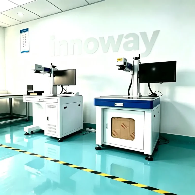 Two 100W fiber laser marking machines at Innoway Precision