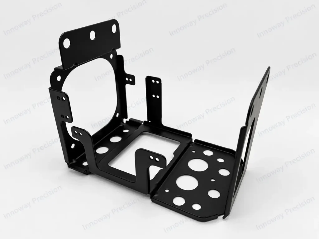Automotive compressor base with black powder coating and 72-hour salt spray resistance