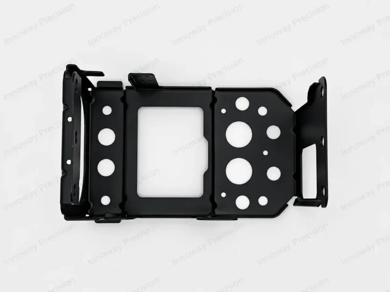 Automotive Compressor Base Stamped Metal Part Automotive compressor base stamped metal part with complex forming and multiple bends