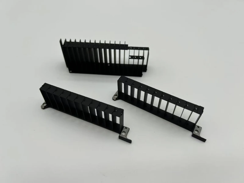Custom GPU Zipper Fin Heat Sink Assemblies Custom GPU zipper fin heat sink assemblies with mounting brackets