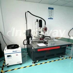Three-axis automatic laser welding machine at Innoway Precision
