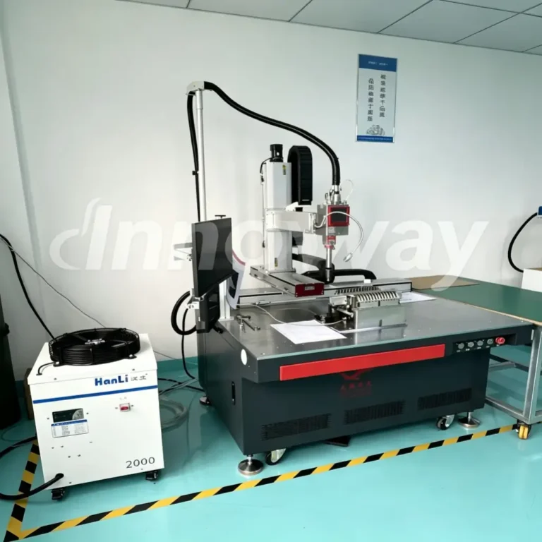 Three-axis automatic laser welding machine at Innoway Precision
