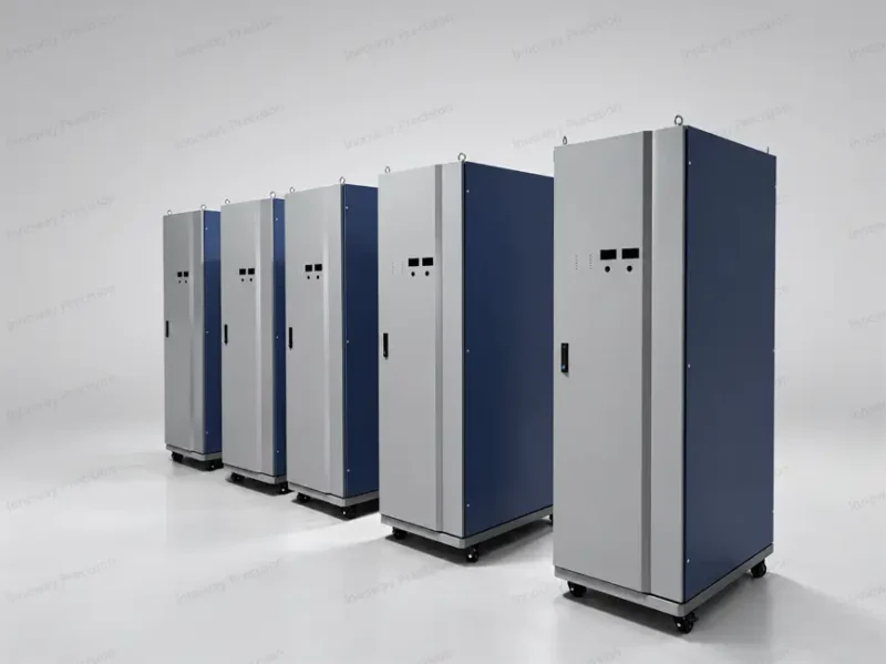 Custom Sheet Metal Liquid Cooling Cabinets – Finished Products Custom sheet metal liquid cooling cabinets with precision fabricated enclosures and powder-coated panels.